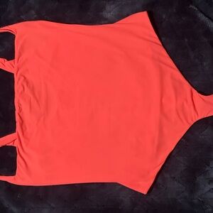 SKIMS Fits Everybody limited edition RARE neon coral bodysuit